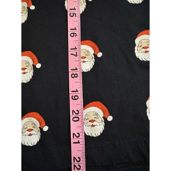 Denim & Flower Ricky Singh Celebrate Christmas Santa Black Short Sleeve Shirt L - Picture 5 of 6